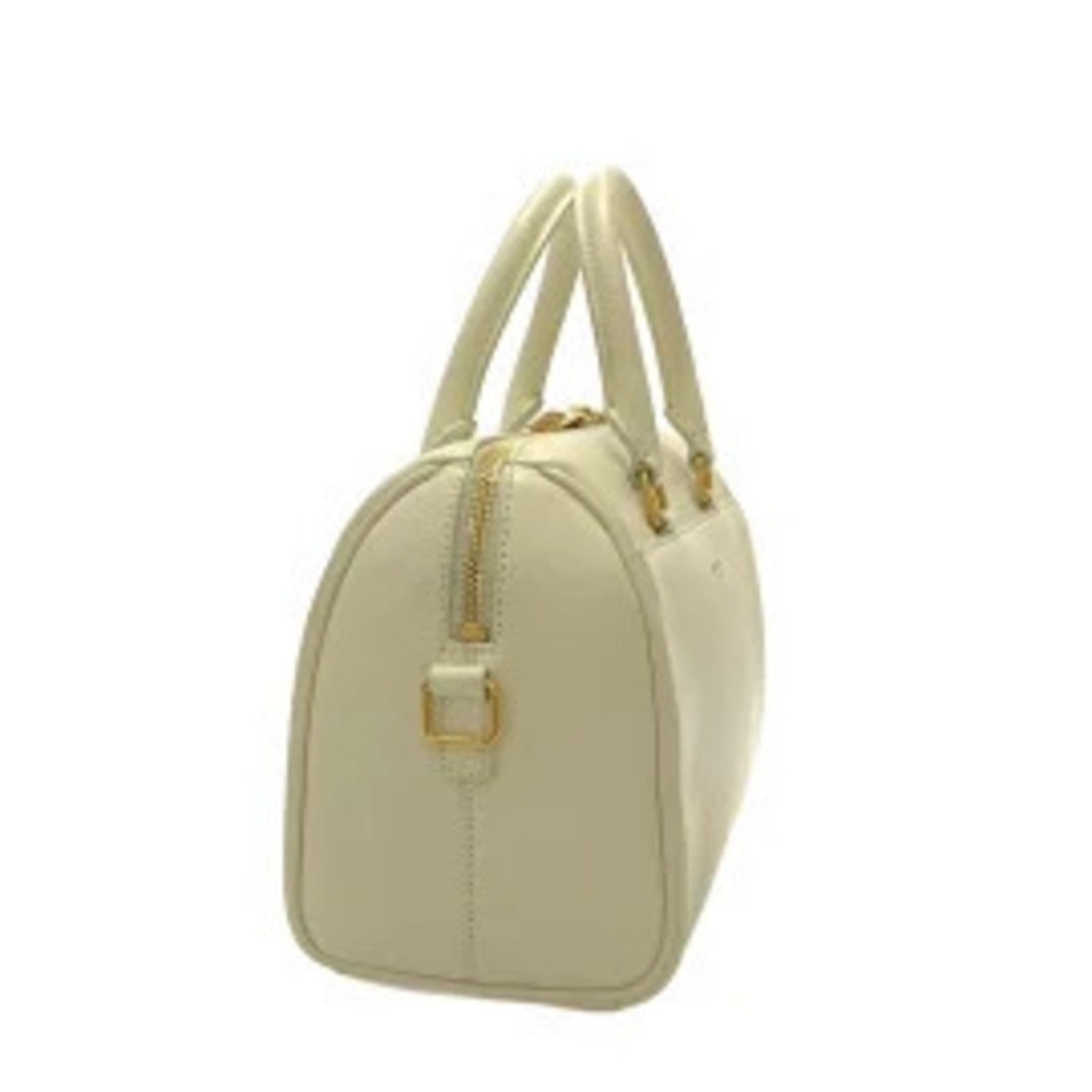 Saint Laurent PARIS Baby Duffle Handbag White Leather
